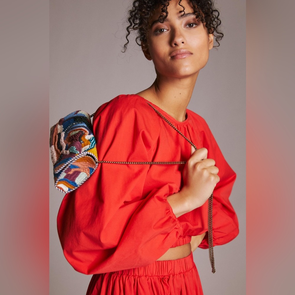 SUNDRY Cropped Blouse